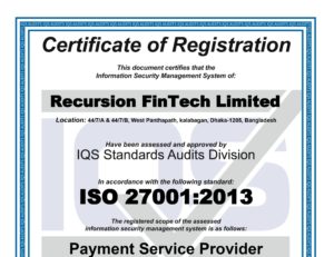 ISO 27001 Certificate