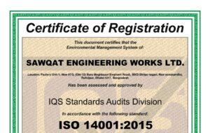 ISO 14001 Certificate