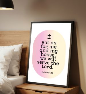 As for Me and My House - Digital Wall Art – Joshua 24:15