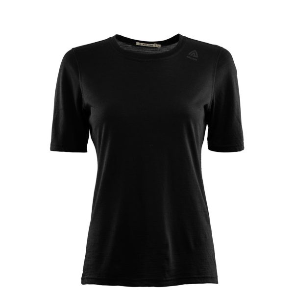 Aclima LightWool Undershirt T-Shirt Woman Black