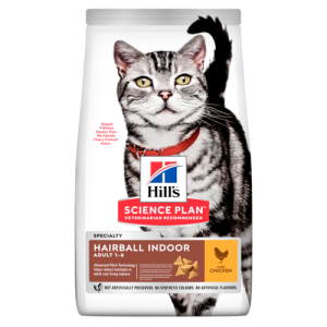 Adult Hairball & Indoor torrfoder med kyckling - 10 kg