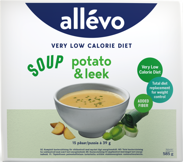 Allévo Soup Potato/Leek, VLCD 15 st