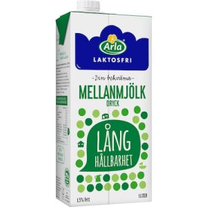 Arla Mjölk Mellan Laktosfri Lång Håll 1,5% 1L