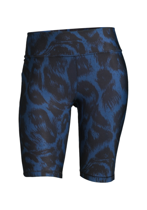 Awake Printed Biker Tights - Passion Blue