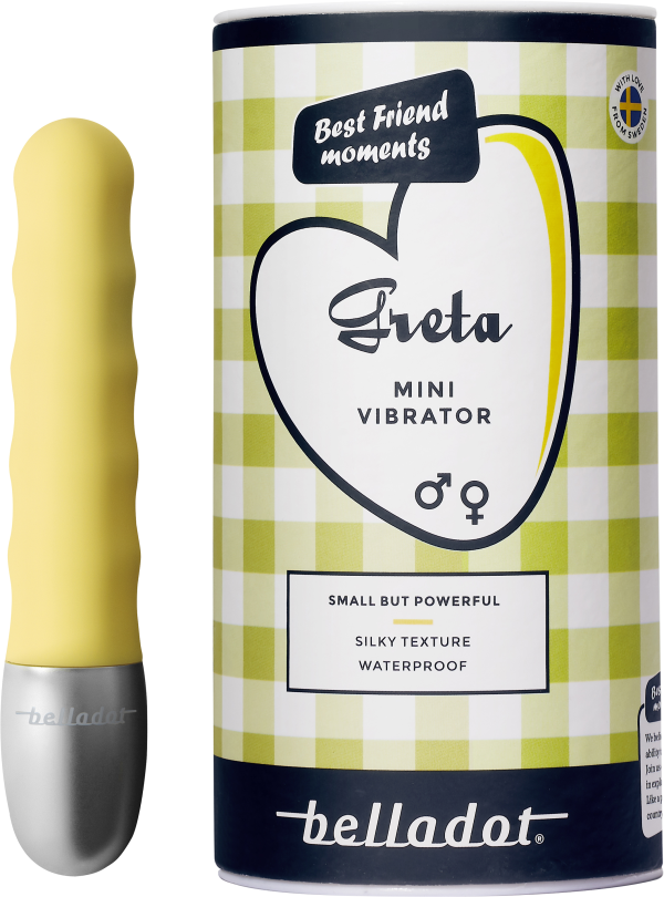 Belladot Greta Mini vibrator gul 1 st