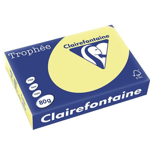 Clairefontaine Kop.ppr A4 80G citrongul