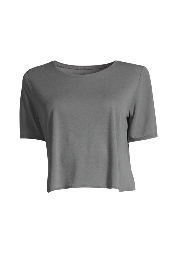 Clean Cropped Tee - Calming Grey