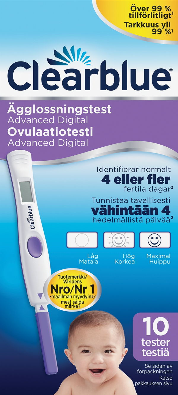 Clearblue Digital Ägglossningstest Dubbel Hormonindikator 10 st