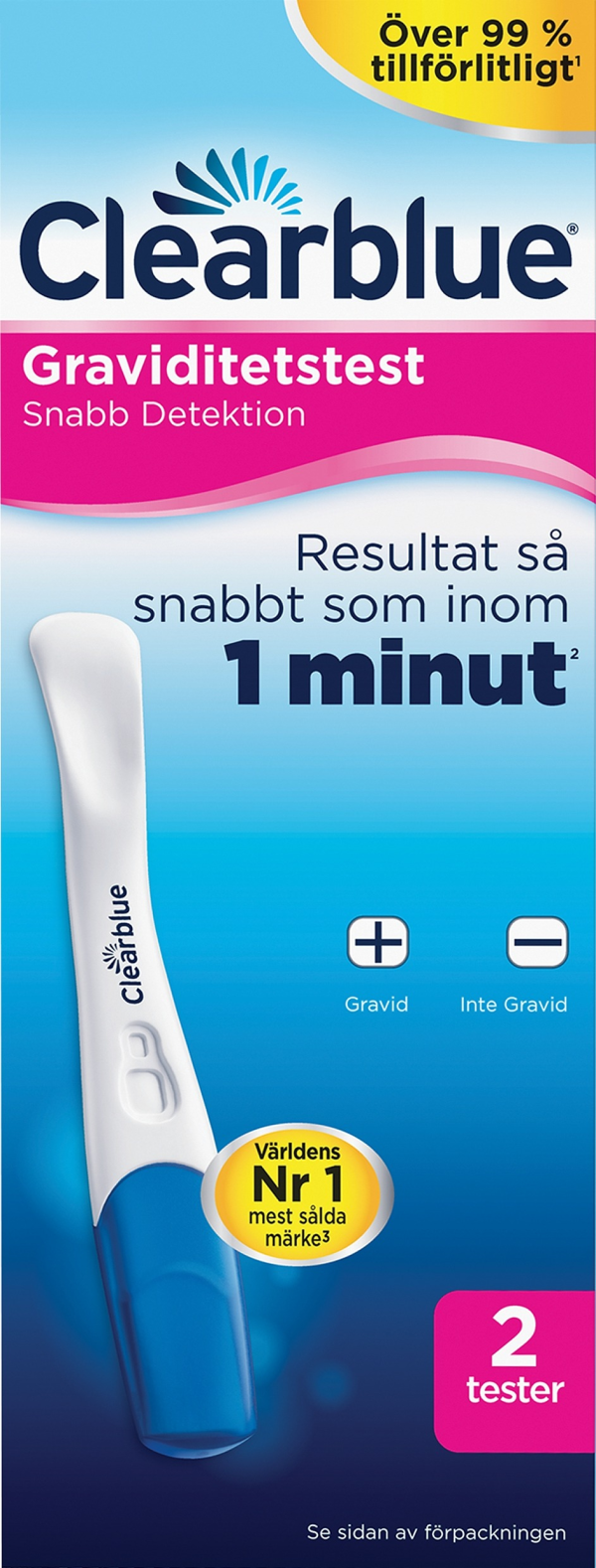 Clearblue graviditetstest 2-pack 2 st