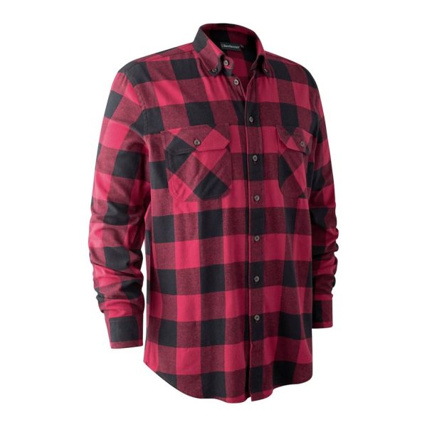 Deerhunter Marvin Flanell Shirt Red Big Check