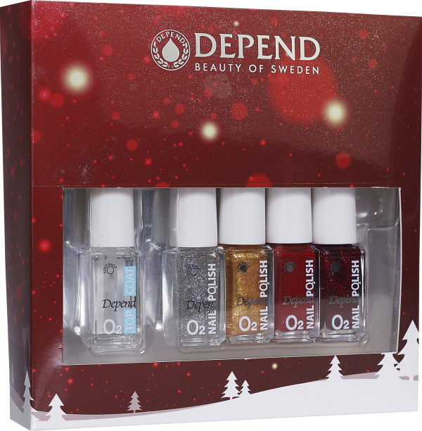 Depend O2 Nail Polish 5-pack 5 x 5 ml