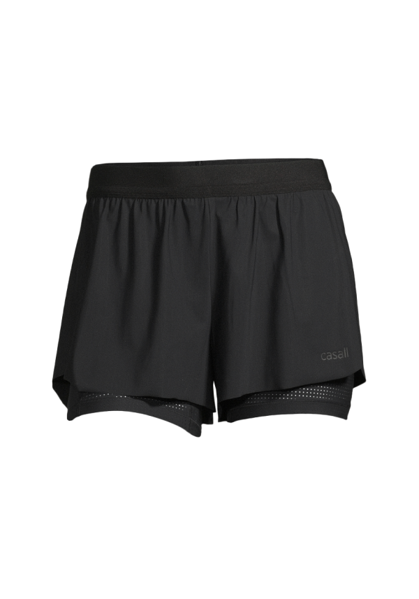 Double Layer Shorts - Black