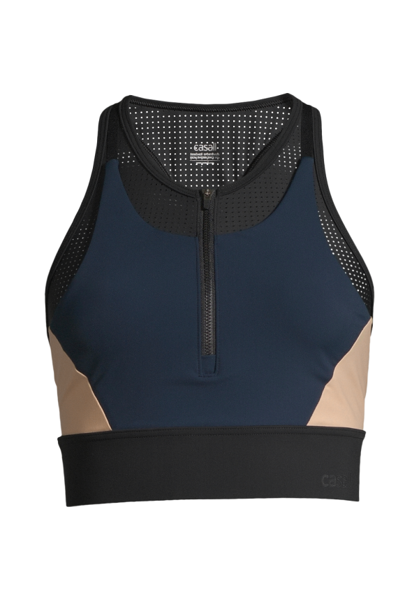 Double Longline Sports Bra - Blocking