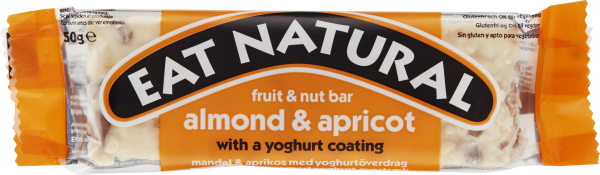 Eat Natural almond & apricot bar med yoghurtöverdrag 45 g