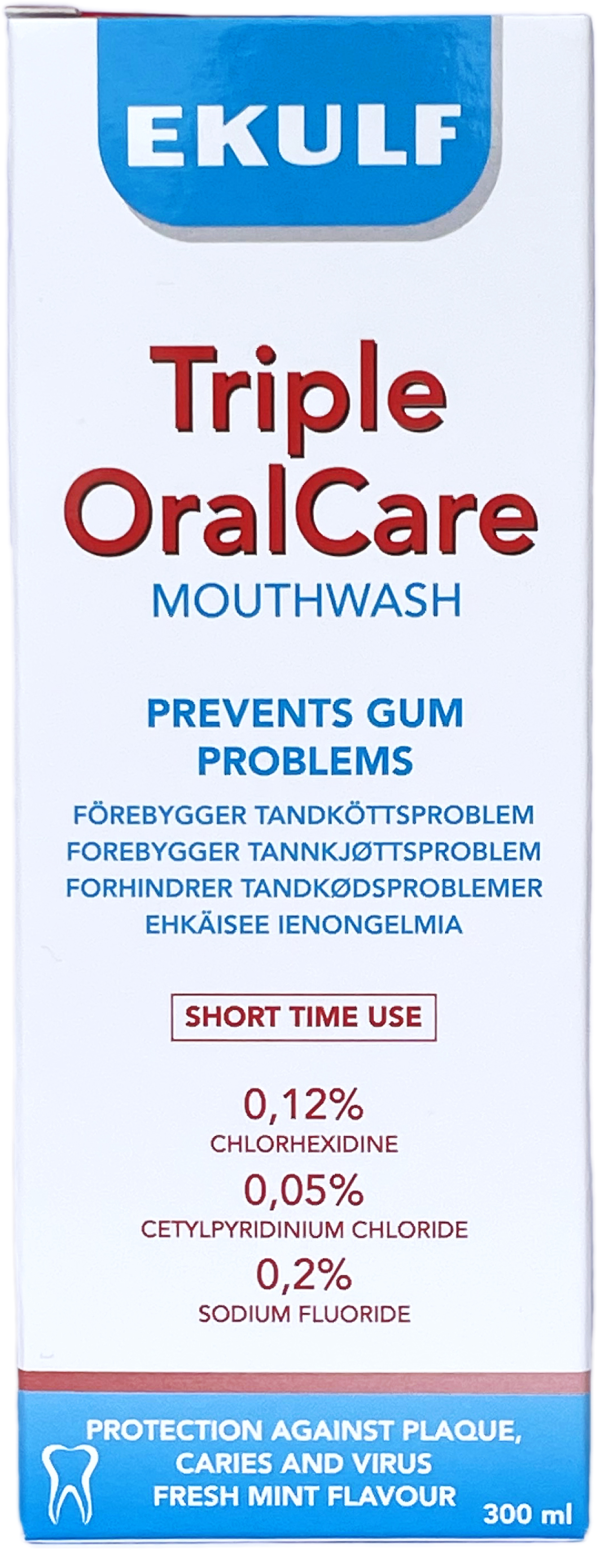 Ekulf Triple Oral Care Mouthwash 300 ml