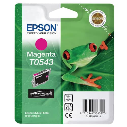 Epson Bläckpatron, T0543, C13T05434010, Frog, ULTRACHROME, magenta, singelförpackning