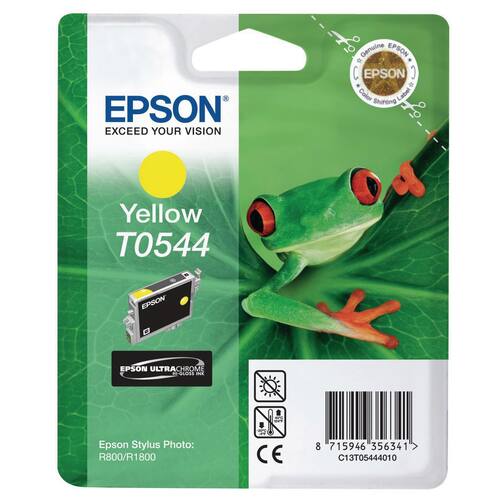 Epson Bläckpatron, T0544, C13T05444010, Frog, ULTRACHROME, gul, singelförpackning