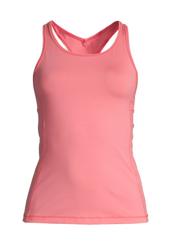 Essential Racerback with Mesh Insert - Brilliant Pink