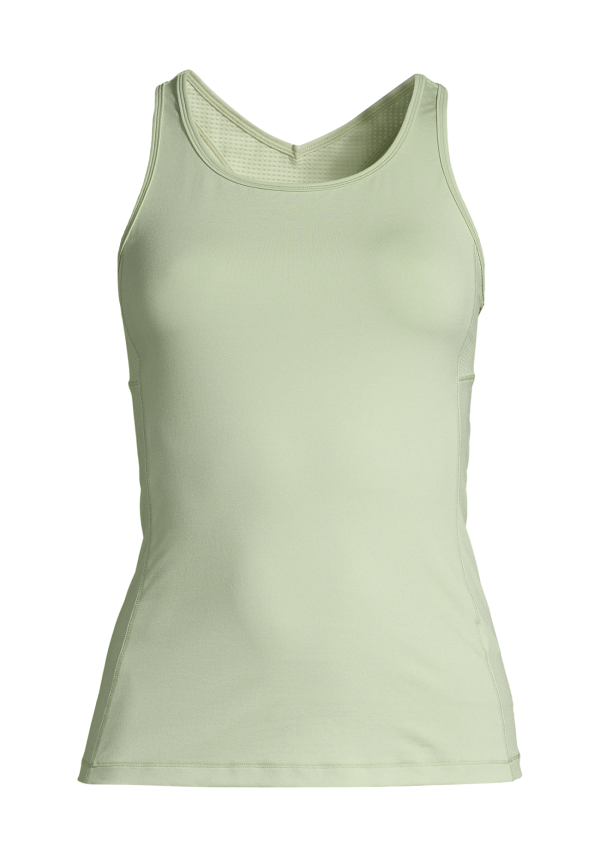 Essential Racerback with Mesh Insert - Calming Green