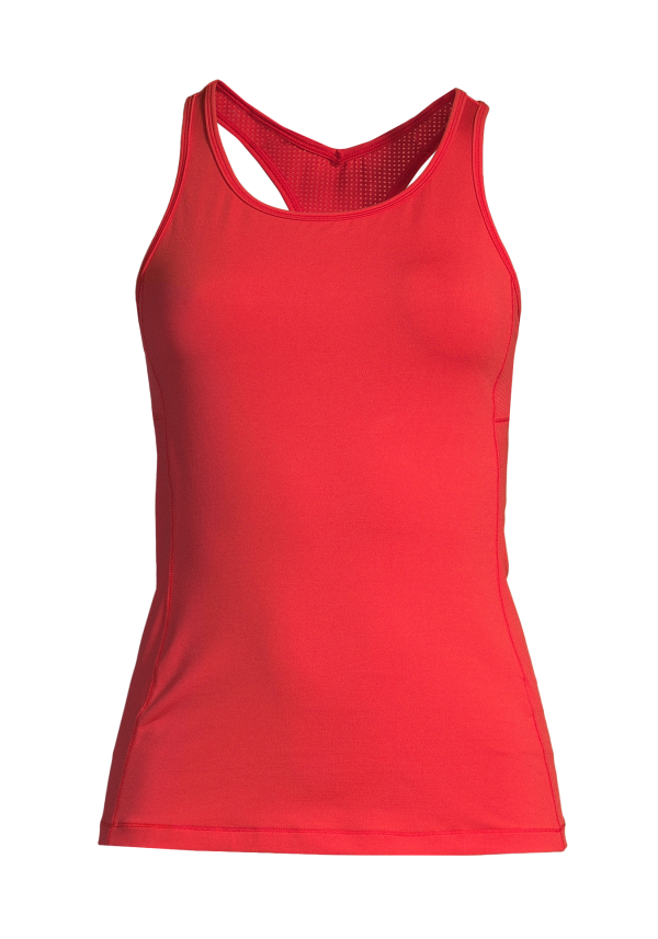 Essential Racerback with Mesh Insert - Impact Red