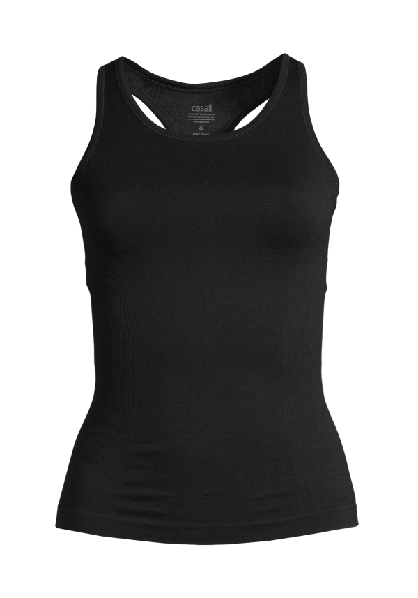 Essential Seamless Racerback - Black