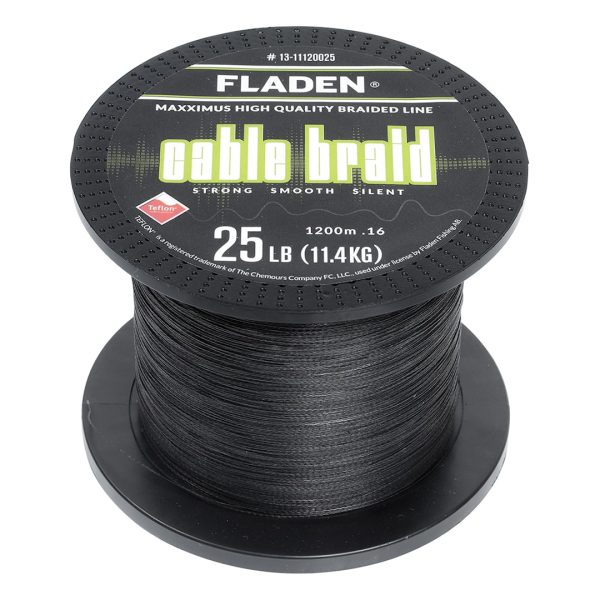 Fladen Maxximus Cable Braid svart 1200 m flätlina