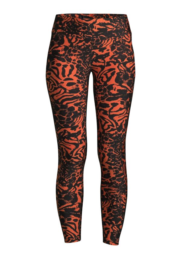 Fusion Metallic 7/8 Tights - Fusion Orange