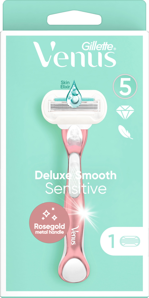 Gilette Venus Deluxe Smooth Sensitive Razor 1 st