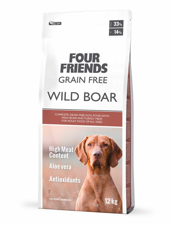 Grain Free Wild Boar Hundfoder - 12 kg