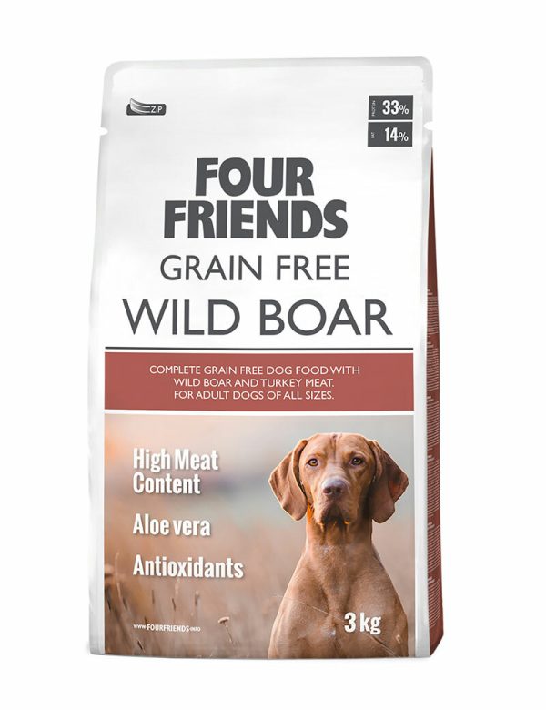 Grain Free Wild Boar Hundfoder - 3 kg