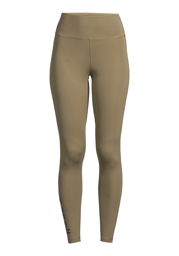 Graphic High Waist Tights - Dew Green