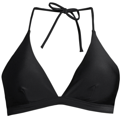 Halterneck bikini top - Black