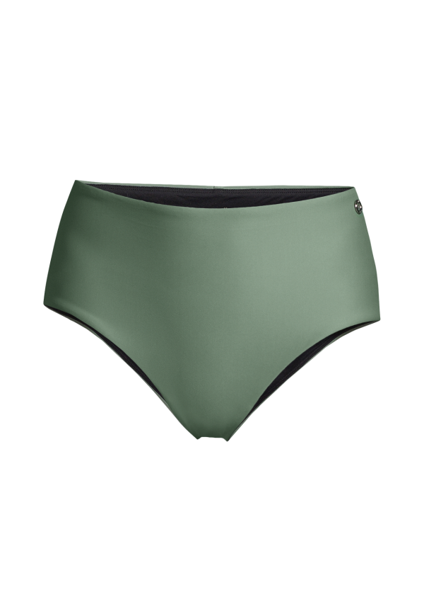 High Waist Bikini Hipster - Botanic Green