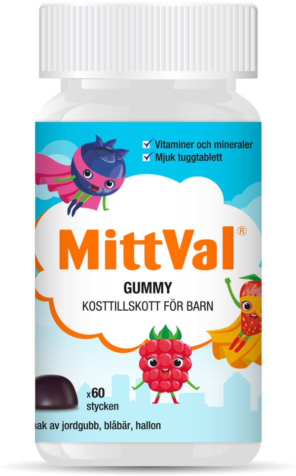 Mittval Barn gummy 60 st