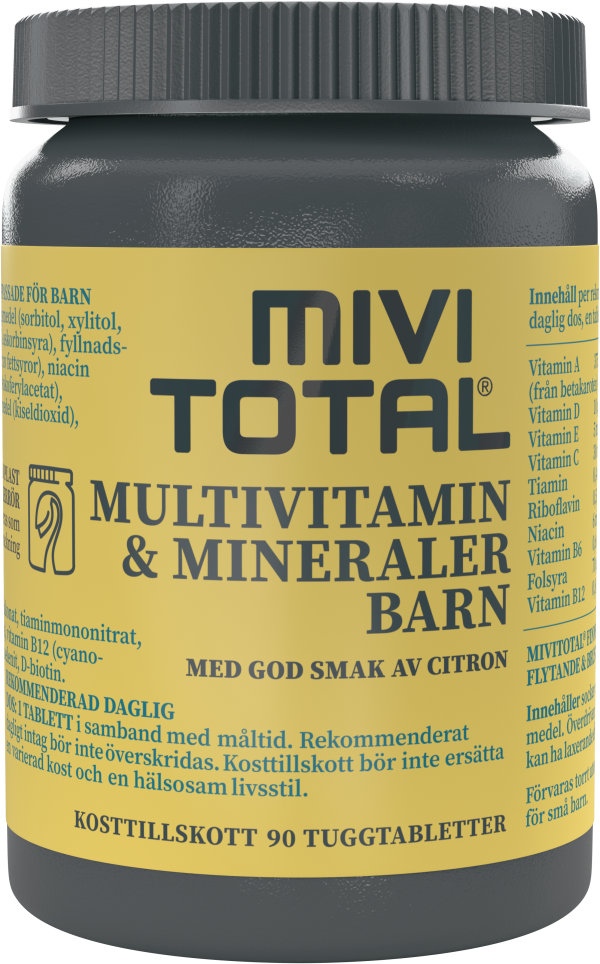 Mivitotal Multivitamin & Mineraler Barn 90 st