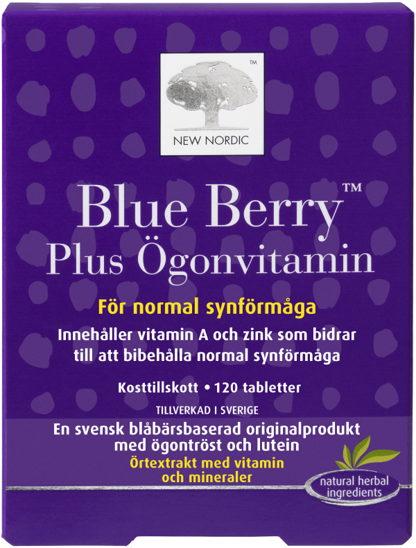 New Nordic Blue Berry Plus 120 st