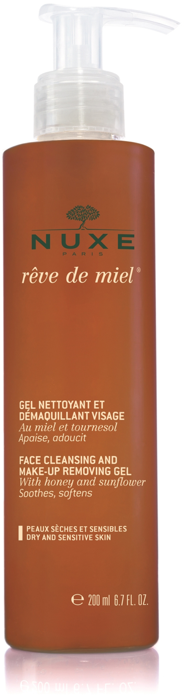 Nuxe Reve de Miel face cleansing and make-up removing gel 200 ml