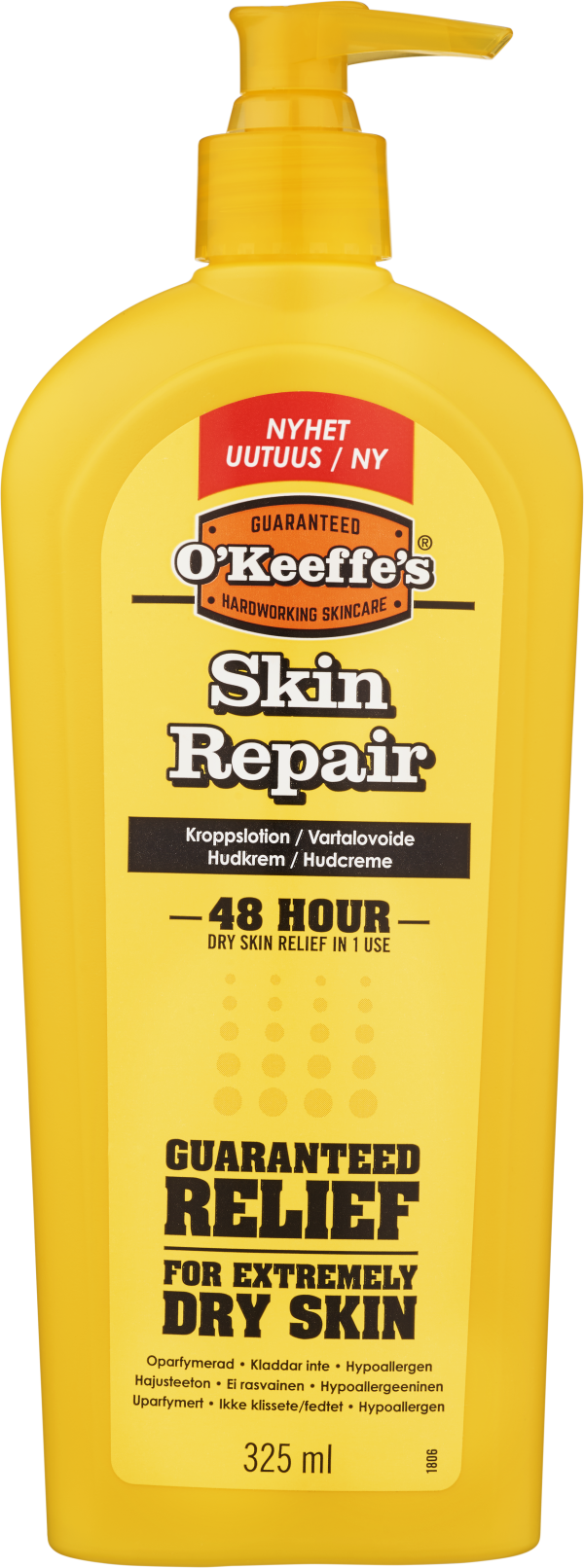 O'Keeffe's Skin Repair hudlotion pumpflaska 325 ml