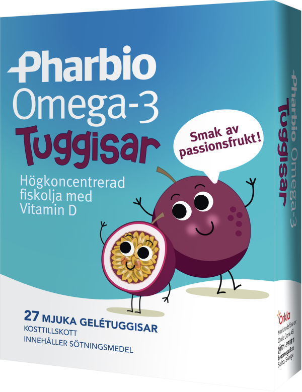 Pharbio Omega-3 Tuggisar 27 st