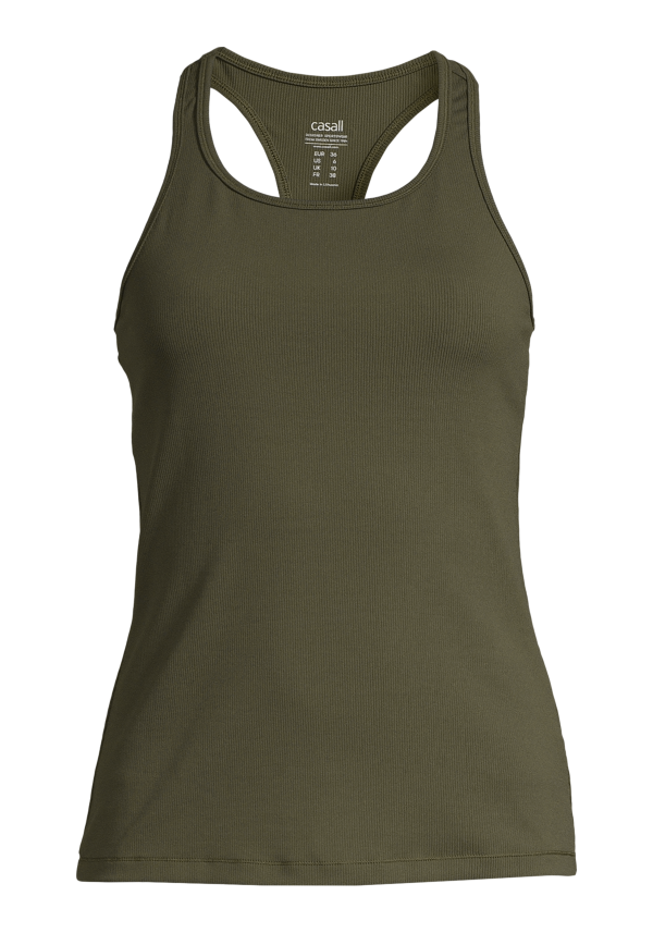 Rib Racerback - Forest Green