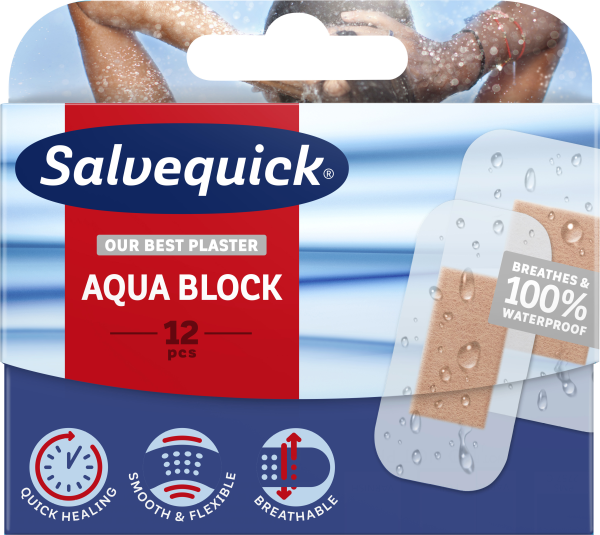 Salvequick Aqua Block 12 st