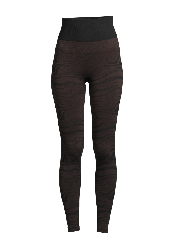 Seamless Melted Tights - Melted Brown