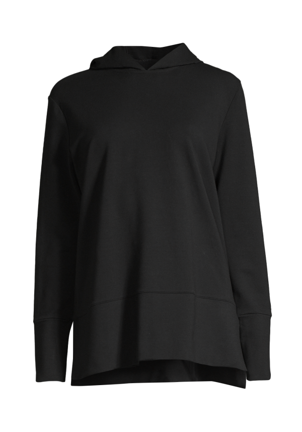 Smooth Hood Sweater - Black