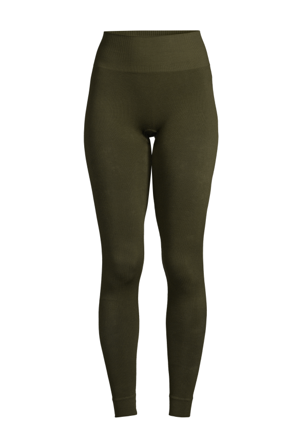 Soft Seamless Tights - Forest Green