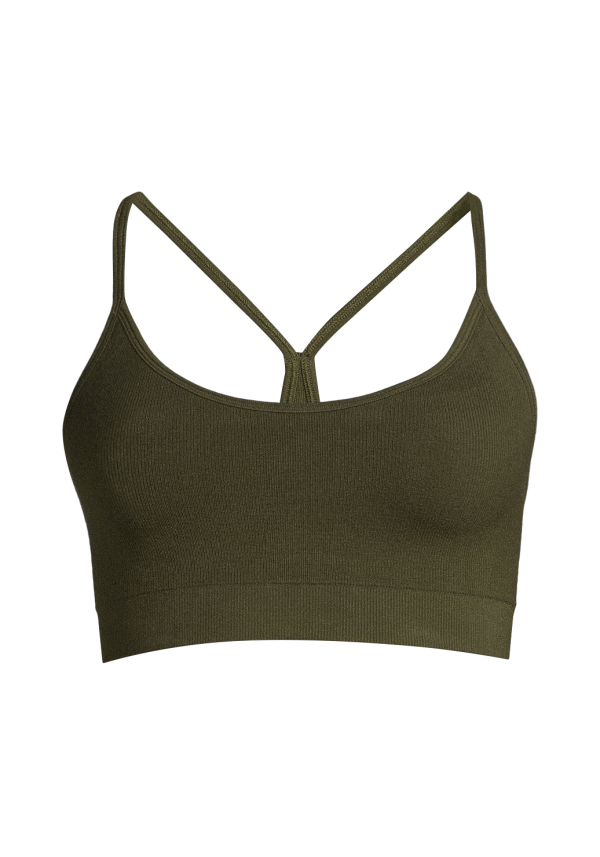 Soft Sensation Seamless Sports Top - Forest Green