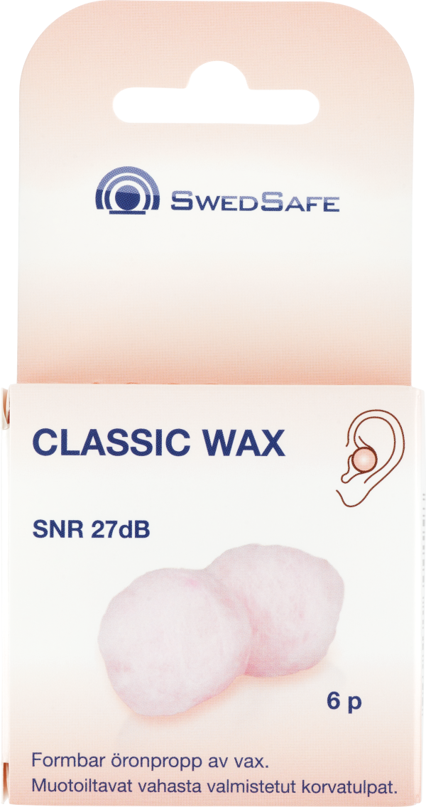 Swedsafe Öronproppar Vax 6 par