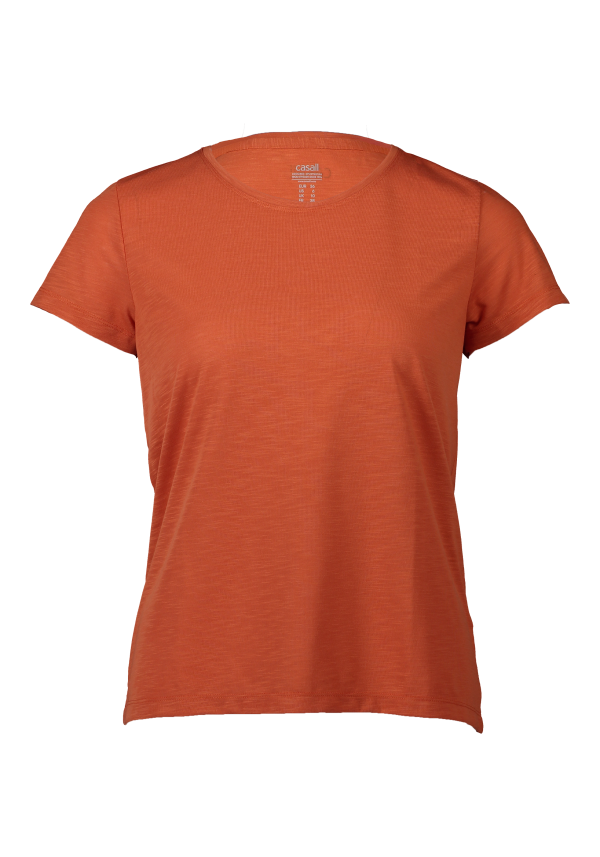 Texture Tee - Papaya Red