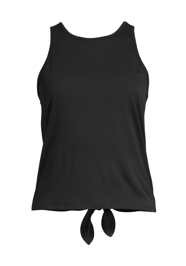 Tie Back Tank - Black