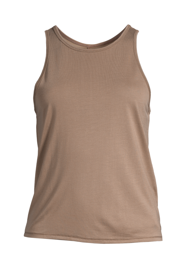 Tie Back Tank - Taupe Grey