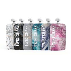 Twistshake squeeze bags 100 ml marble, 6-pack